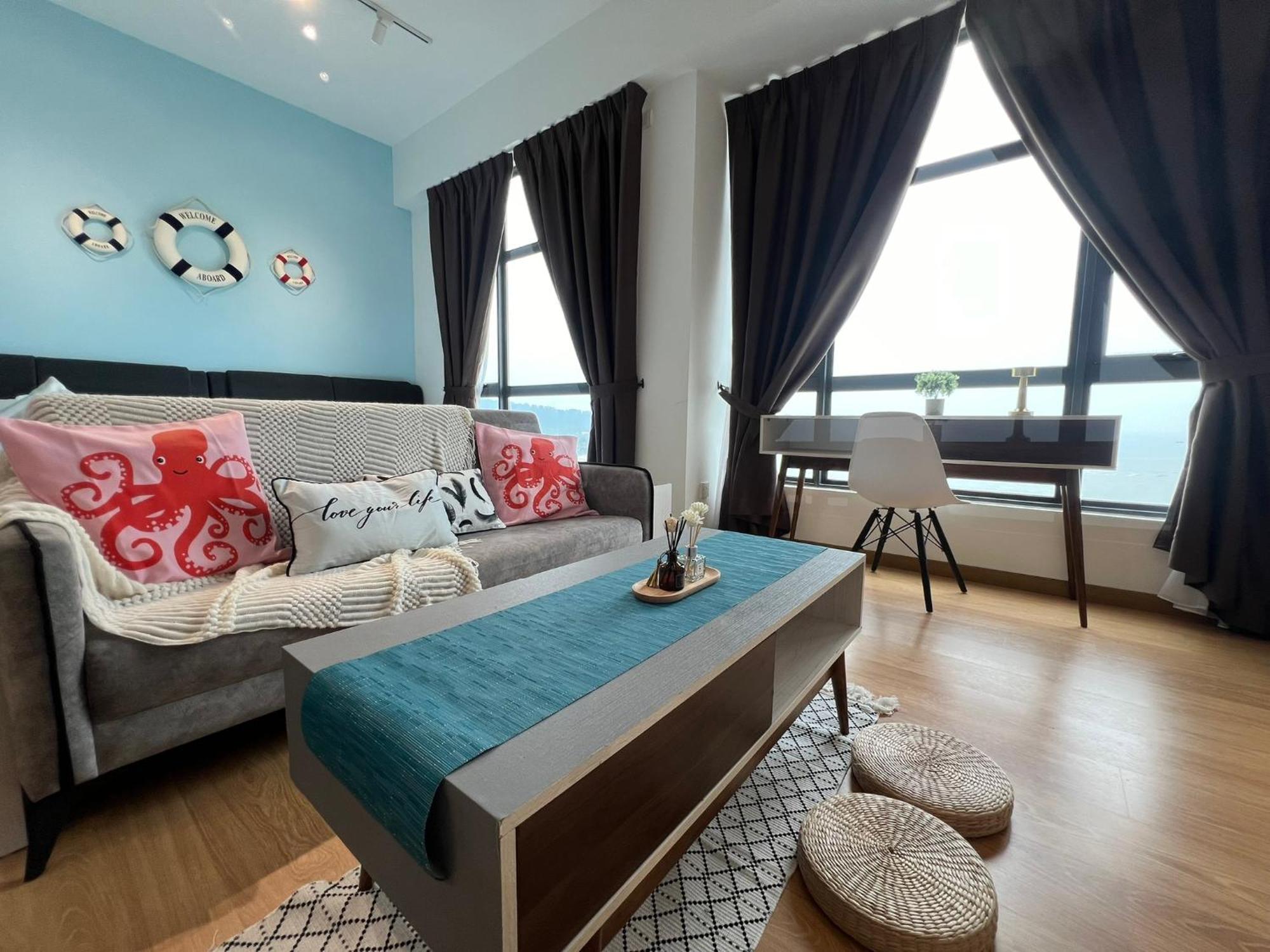 Oceanbay2 Seaview 6Pax Studio Netflix A-18-12 Kuantan Esterno foto
