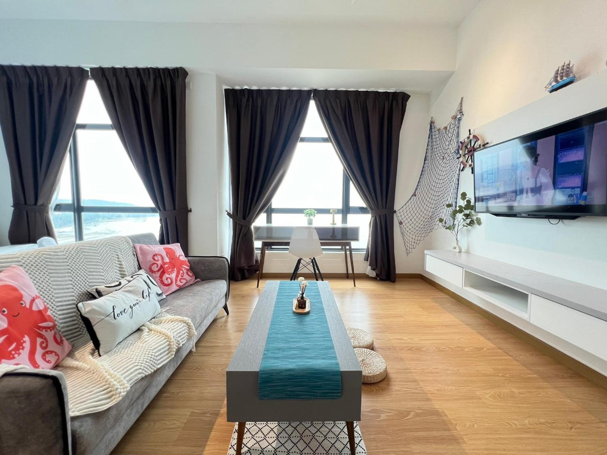 Oceanbay2 Seaview 6Pax Studio Netflix A-18-12 Kuantan Esterno foto